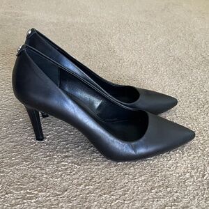 Black Leather Stilettos - Michael Kors